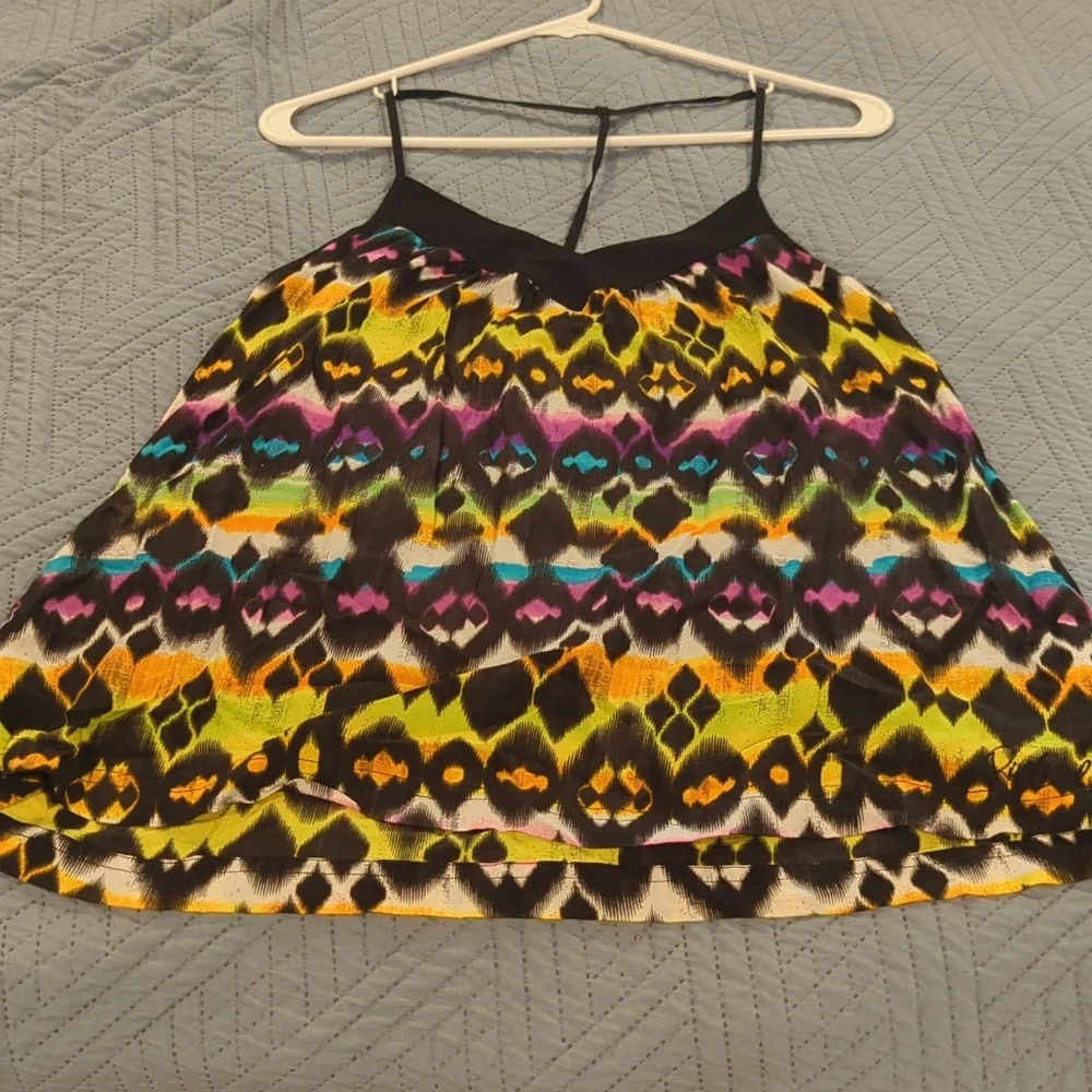 Flowy, Bohemian, T-back Strap Tank - Picture 2 of 5